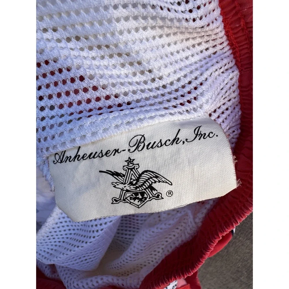 Vintage 90s Budweiser Swim Trunks All Over Print AOP Shorts Size Large